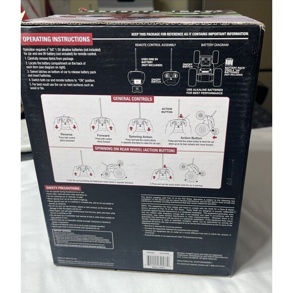 Sharper Image RC 360 Rally Car Thunder Tumbler Tumbling Remote Car NEW (open) - Picture 6 of 9